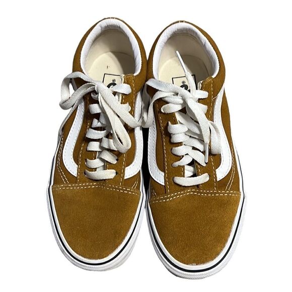 Vans Sneakers Men's Size 4 Woman's 5.5 Mustard Yellow Old Skool Suede Skater - Picture 6 of 11